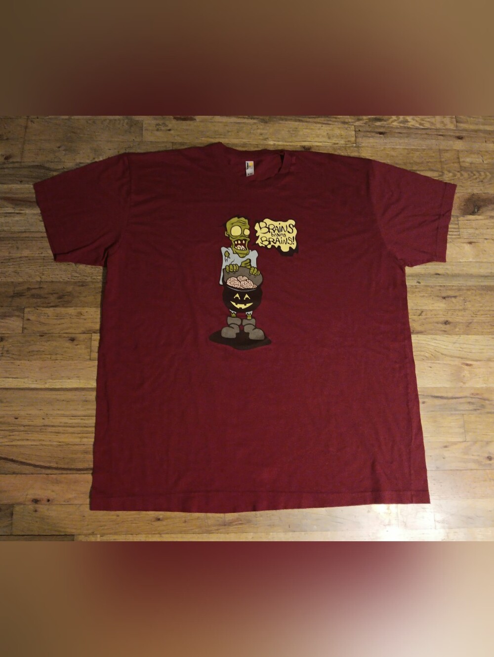 vintage Frankenstein Zombies Brains t-shirt 3XL Halloween costume monster candy